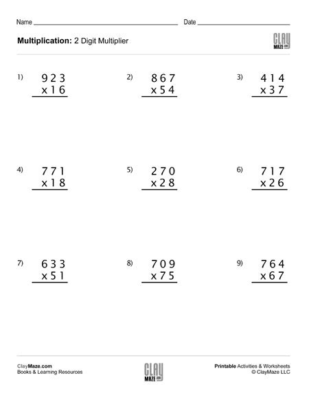 multiply 3 digit by 2 digit|Multiply 3.